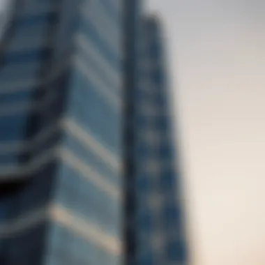 Close-Up of Moosa Tower Facade Close-up of Moosa Tower's facade highlighting its modern features