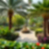 View of the lush greenery in Muhammad bin Rashid Gardens