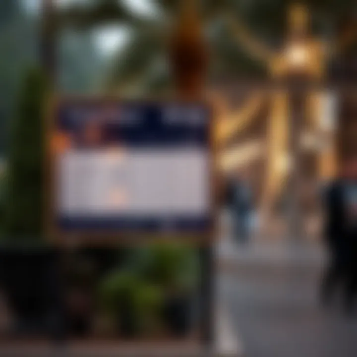 Understanding Entry Fees at Mushrif Park Signboard detailing entry fees and ticket categories