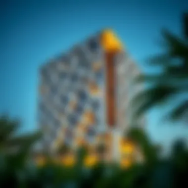 Narcissus Building Architectural Design Exterior view showcasing the unique design of the Narcissus Building