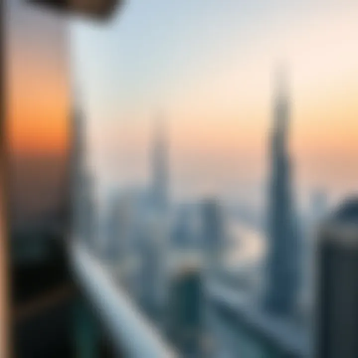 Panoramic skyline view from the Narcissus Building balcony