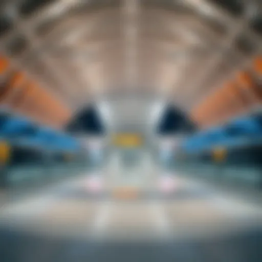 Architectural Highlights of Al Qiyadah Metro Station Overview of Al Qiyadah Metro Station showing its architectural design