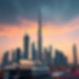 Dubai skyline showcasing modern architecture
