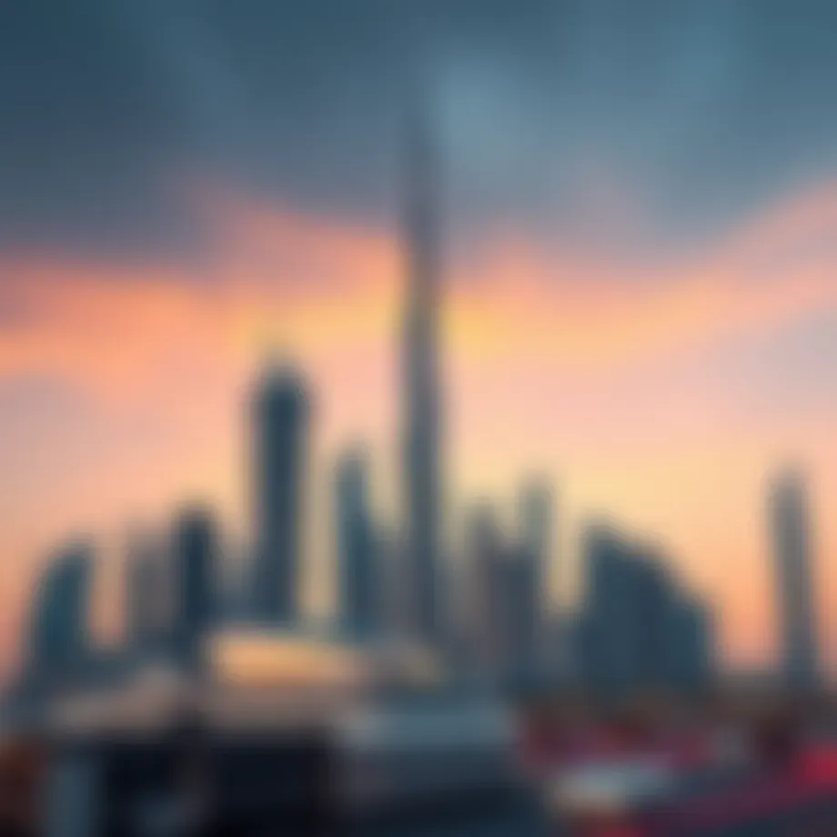 Dubai skyline showcasing modern architecture