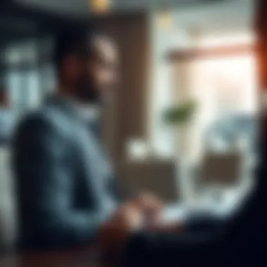 A professional discussing resignation strategies