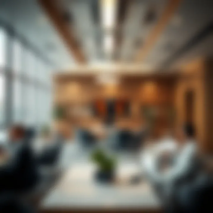 An office environment representing workplace dynamics