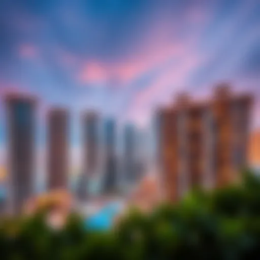 A stunning view of Dubai's skyline showcasing luxury apartment buildings