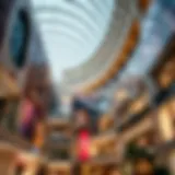 Stunning architectural design of a Deira mall highlighting its modern features
