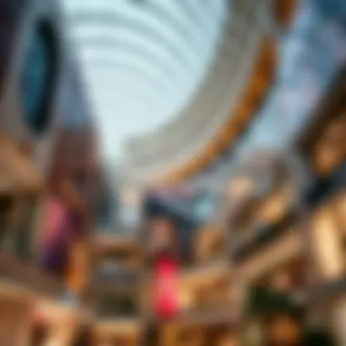 Stunning architectural design of a Deira mall highlighting its modern features