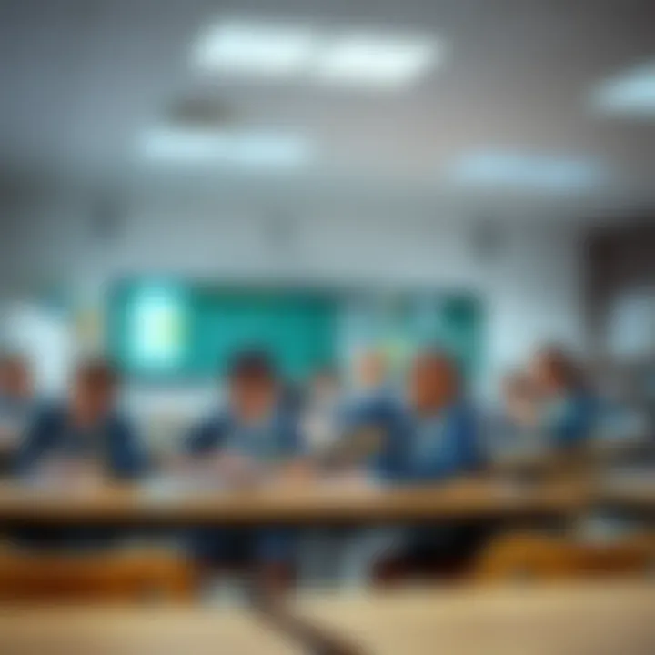 Classroom environment showcasing engaged students