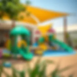 A vibrant outdoor play area in a nursery