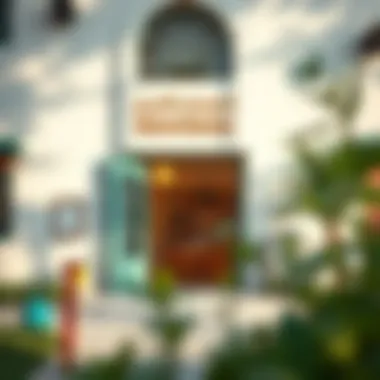 Welcoming entrance of a nursery showcasing educational resources