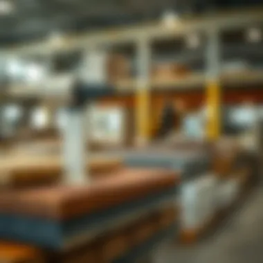 High-quality materials used in construction displayed elegantly