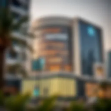 Modern bank building in Dubai