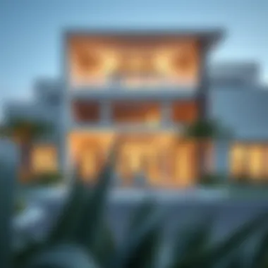 Stunning Architectural Design of Palm Hills Villas Elegant exterior view of Palm Hills Villas showcasing modern architectural design