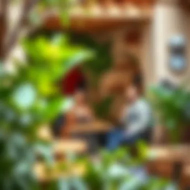 Café Retreat Charming hidden café with lush greenery