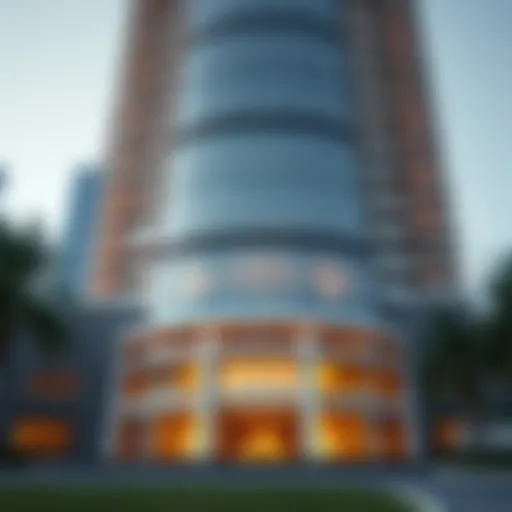 Stunning architectural facade of Regal Tower