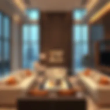 Luxurious Interiors of Regal Tower Luxurious living space interior at Regal Tower