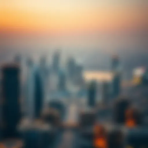 Panoramic view of Dubai's skyline showcasing luxury living