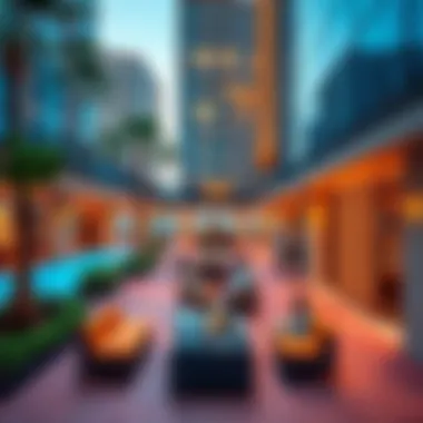 Lively Community Spaces in Royal Hub Tecom Vibrant community spaces in Royal Hub Tecom reflecting lifestyle and leisure