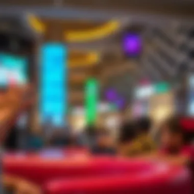 Engaging Entertainment Experience at Sahara Centre Entertainment area bustling with families enjoying leisure activities