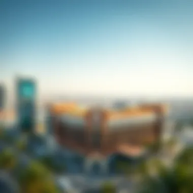 Strategic Location of Sahara Centre in Dubai Panoramic view of Sahara Centre highlighting its strategic location in Dubai