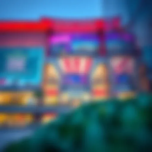 Vibrant facade of Sahara Centre showcasing modern architecture