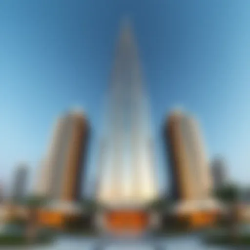 Architectural Brilliance of Sahara Tower 4 Stunning panoramic view of Sahara Tower 4 showcasing its architectural brilliance