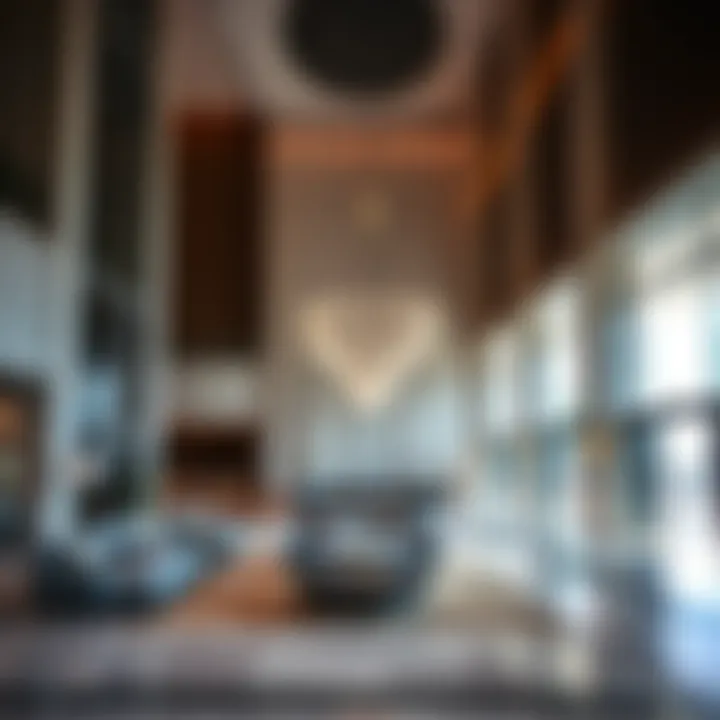 Spacious interior lobby of Saraya Building highlighting design elements