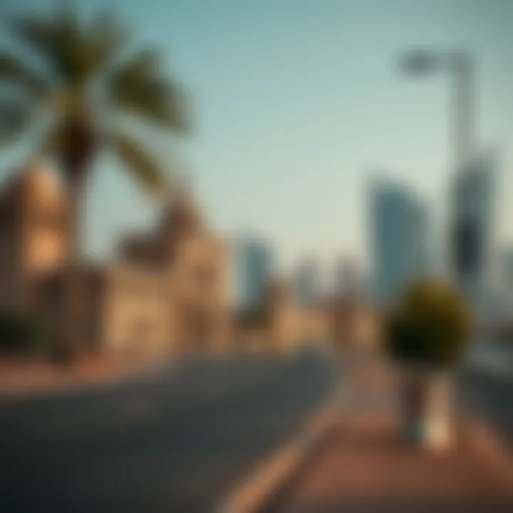 Historic landmarks near Sheikh Zayed Road reflecting Dubai's rich heritage