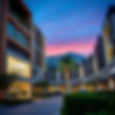 Residential area near shopping zone in International City