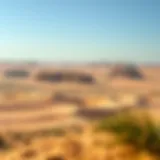 Stunning desert landscape near Dubai