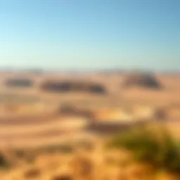 Stunning desert landscape near Dubai