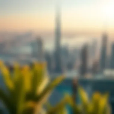 Stunning Dubai Skyline from Silkhaus Panoramic view of Dubai skyline from Silkhaus