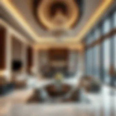 Interior design showcasing luxury amenities in Sondos Tower