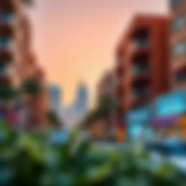 Surrounding neighborhood of Tecom and its vibrant atmosphere
