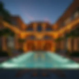 Stunning architectural design of a luxury villa in Dubai