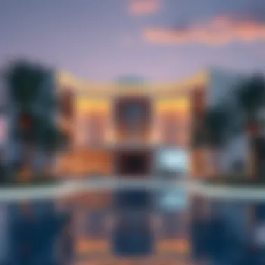 Futuristic Property Listing with Cryptocurrency Options A futuristic property listing showcasing cryptocurrency options