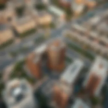 Strategic Location of The Orchard Place Aerial view highlighting the strategic location of The Orchard Place