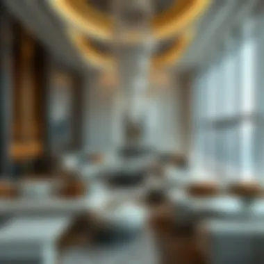 Luxurious Interior of The Palm Tower Interior view highlighting luxurious amenities and design of The Palm Tower
