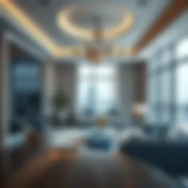 Luxurious interior design of a living space in The Promenade