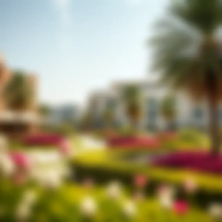 Beautiful landscaped gardens surrounding The Promenade