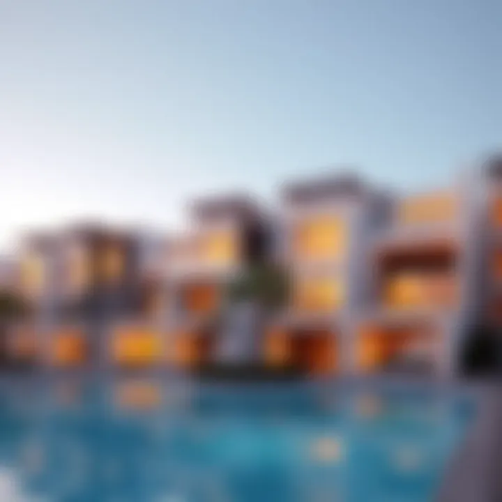 A prestigious residential complex showcasing modern architecture