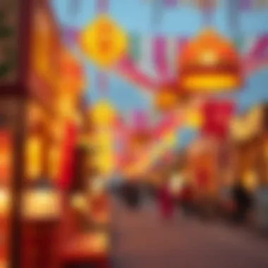 Colorful decorations for Eid festivities