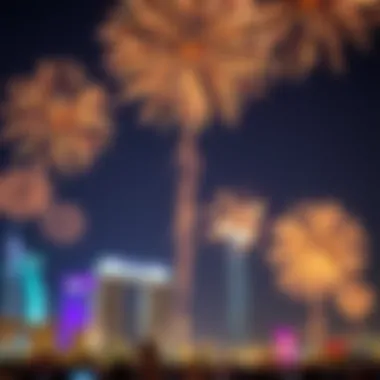 Fireworks display on New Year's Eve in Dubai