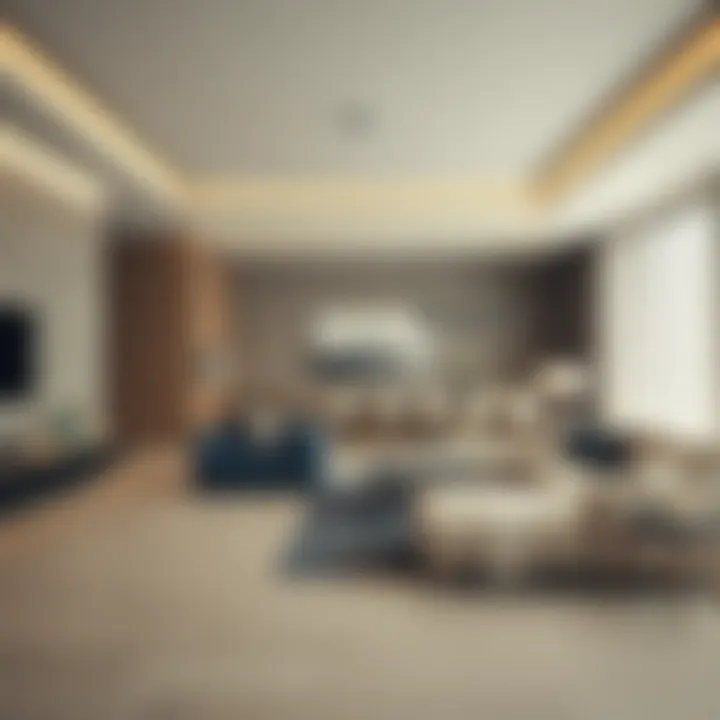 Contemporary Luxury Living Space Contemporary luxury interior design showcasing open living space