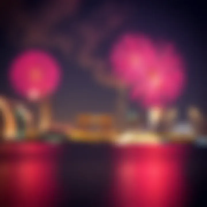 Breathtaking fireworks display over iconic UAE landmarks
