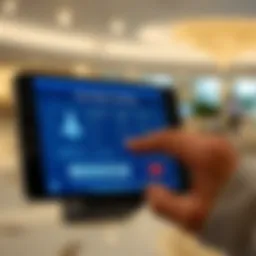 Checking visa status on a digital device