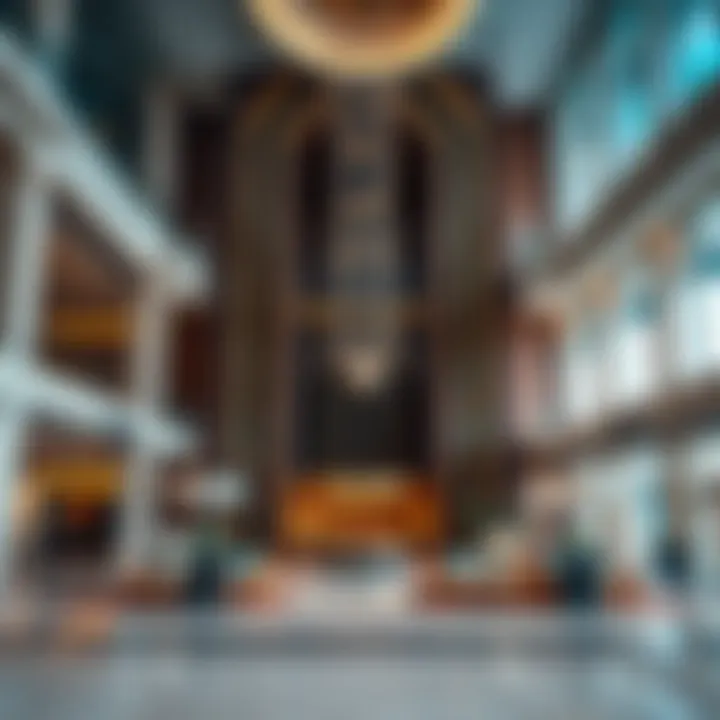 Luxurious Lobby Area of Ubora Commercial Tower Lobby area of Ubora Commercial Tower highlighting its luxurious design