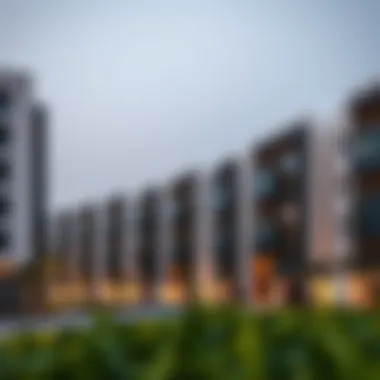 Modern Architecture in Al Khail Modern architectural design of residential buildings in Al Khail